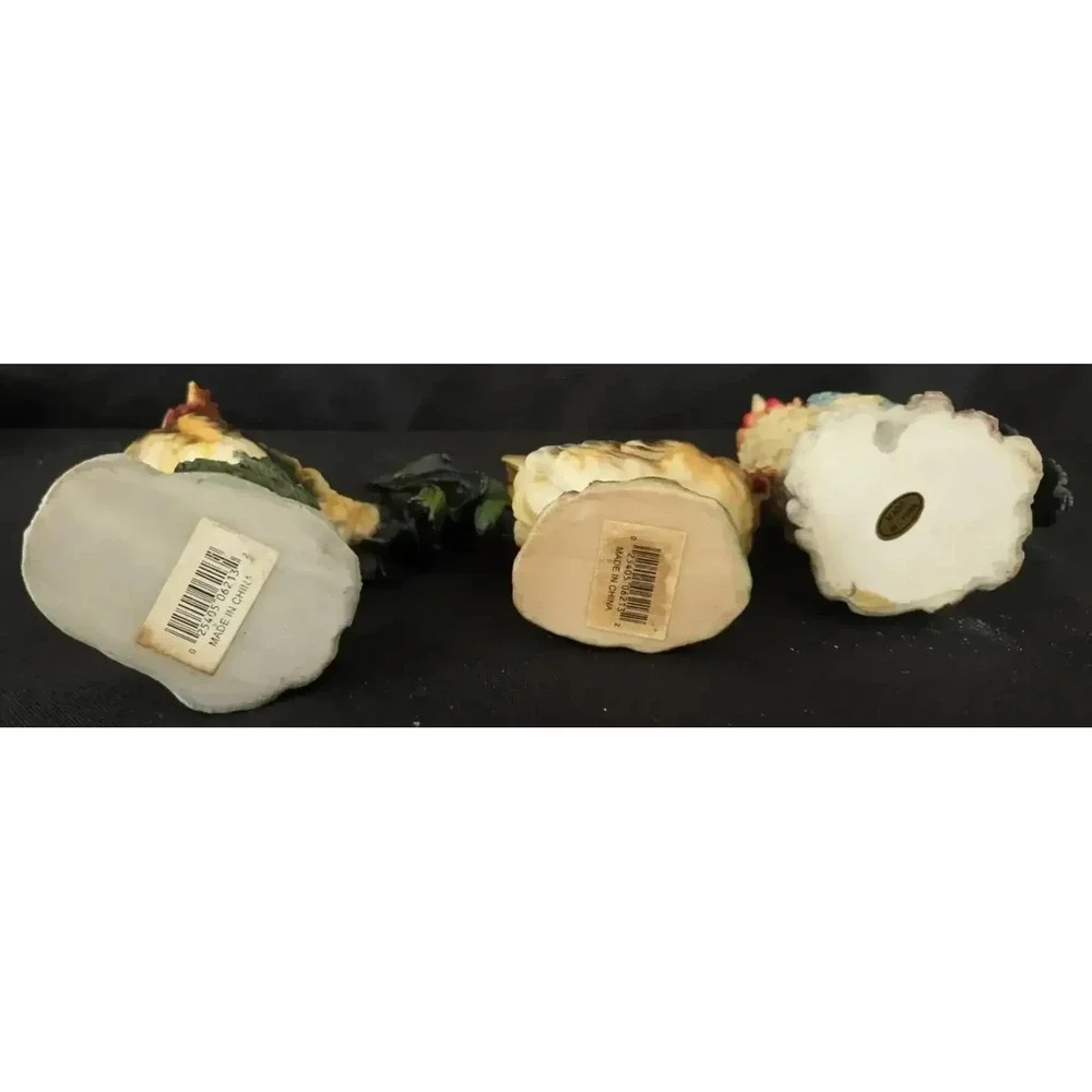 Lot of 5 Resin Roosters
